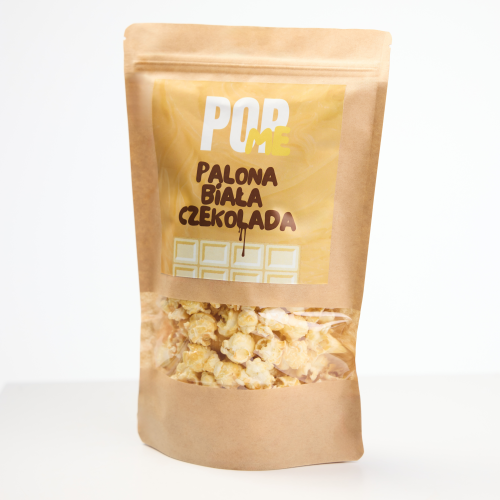 Popcorn biała czekolada – karmelizowany popcorn gourmet o smaku białej czekolady